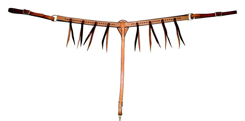 Cowboy Tack Gold Roughout Buckstitch Breast Collar