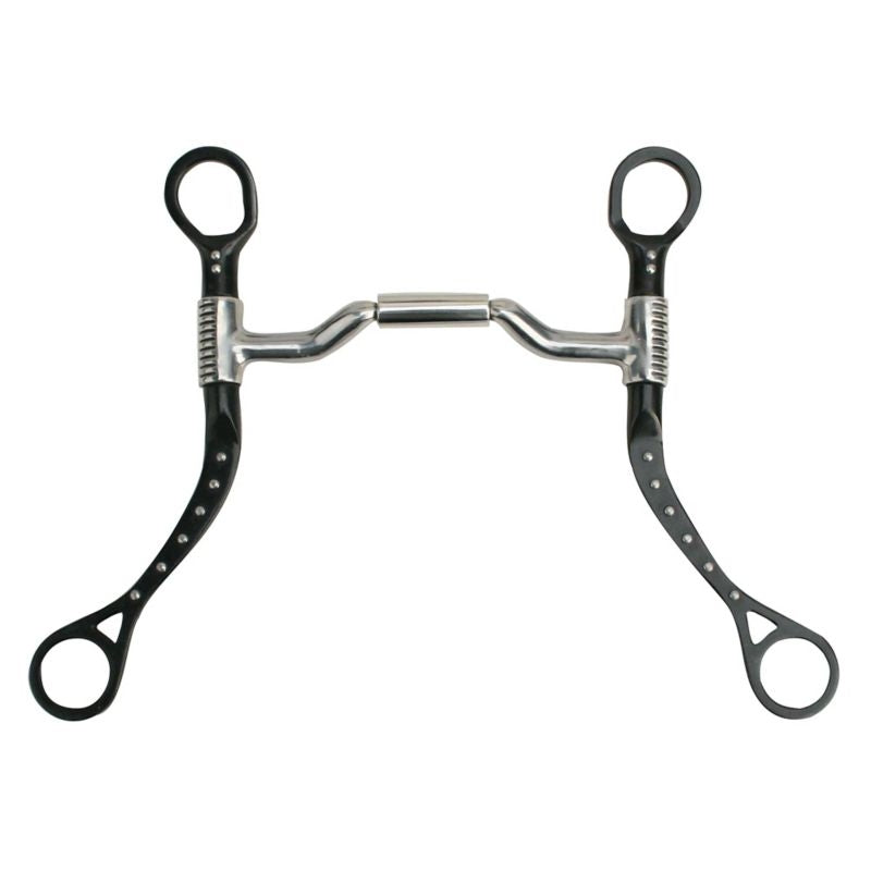 Myler Flat Shank 5in Forward Tilted Port Bit