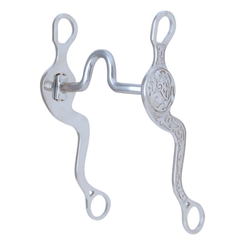 Myler Embossed Shank Narrow Med Port Bit