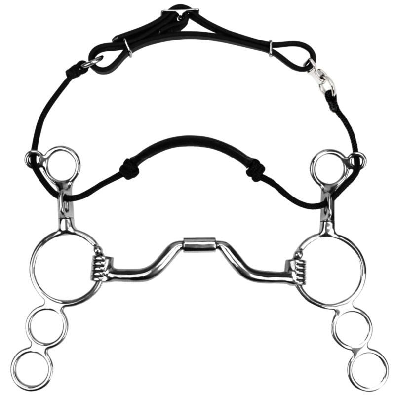 Myler SS 3Ring Combo Bit 6 Shank Port Barrel