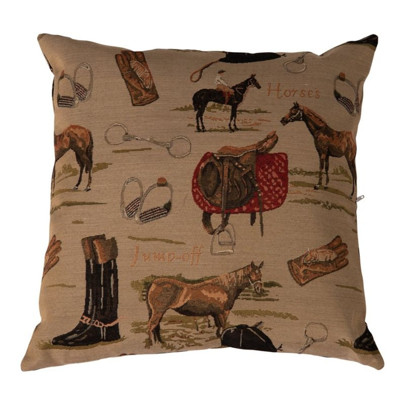 Huntley English Tapestry Decorative Pillow