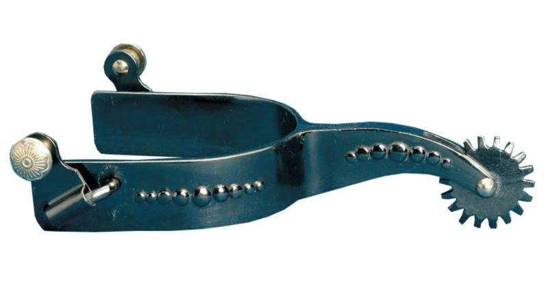 Colorado Saddlery Brushed Black Steel Laramie Spur