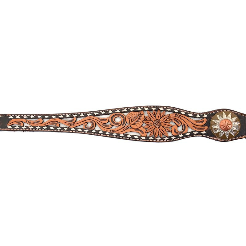 Circle Y White Daisy Filigree Breast Collar