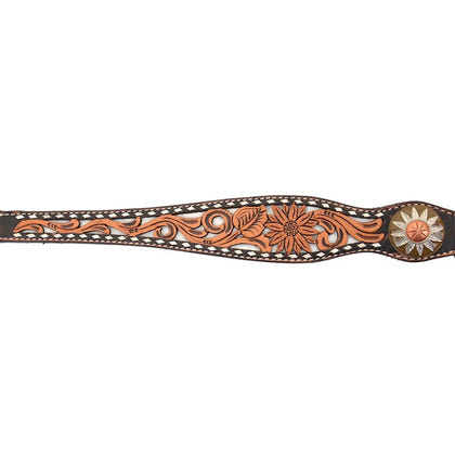 Circle Y White Daisy Filigree Breast Collar