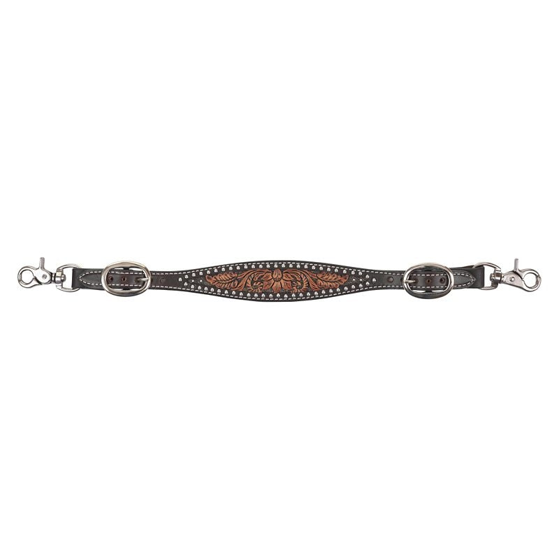 Circle Y Dark Flash Arizona Flower Wither Strap
