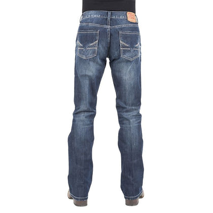 Stetson Mens V-Seaming Heavy Stitch Jeans