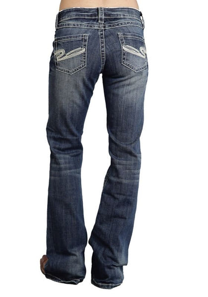 Stetson Ladies Heavy White S Pkt Jeans