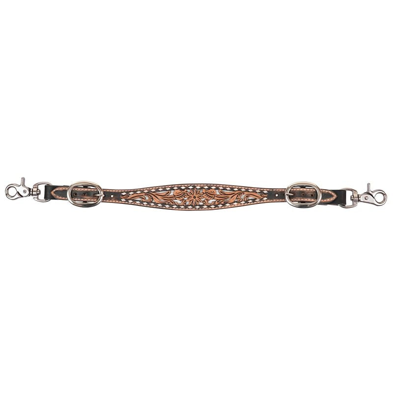 Circle Y White Daisy Filligree Wither Strap