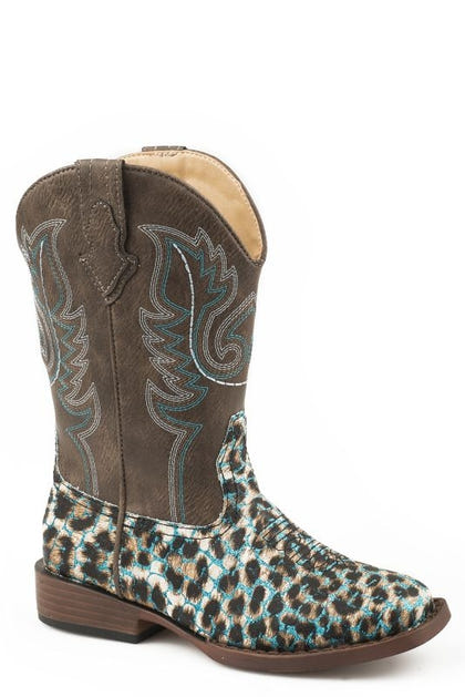 Roper Childs Glitter Leopard Boots