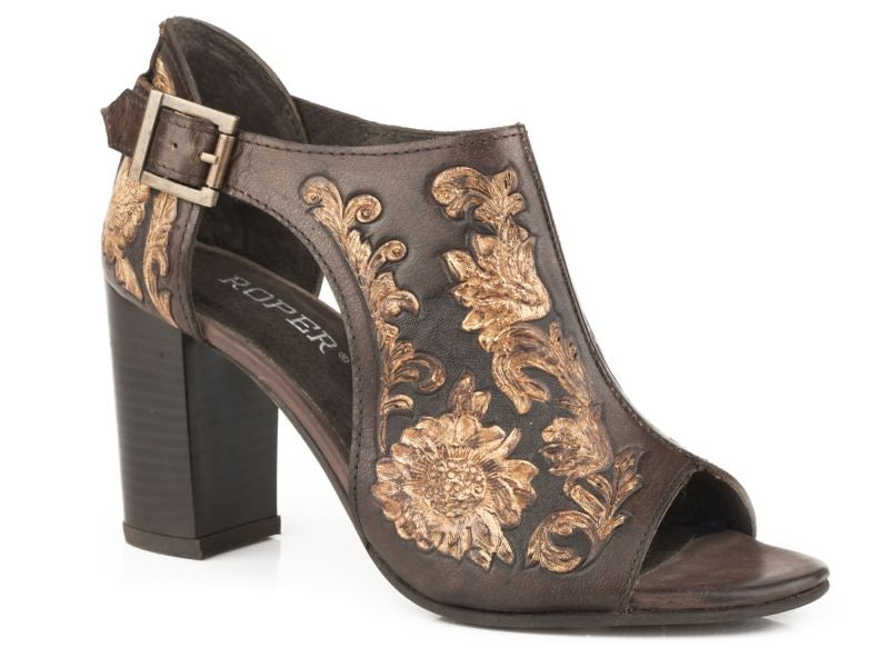 Roper Ladies Floral Open Toe Sandals