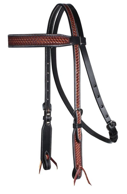 Pro Choice Basket Weave Browband Headstall