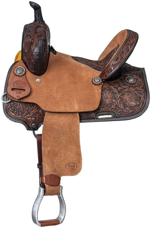 Tough1 Royal King Dublin Two-Tone Barrel Saddle