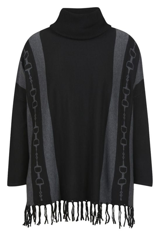 EQL by Kerrits Turtleneck Poncho Sweater