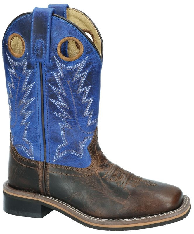 Smoky Mountain Youth Dusty Brown/Blue Boots