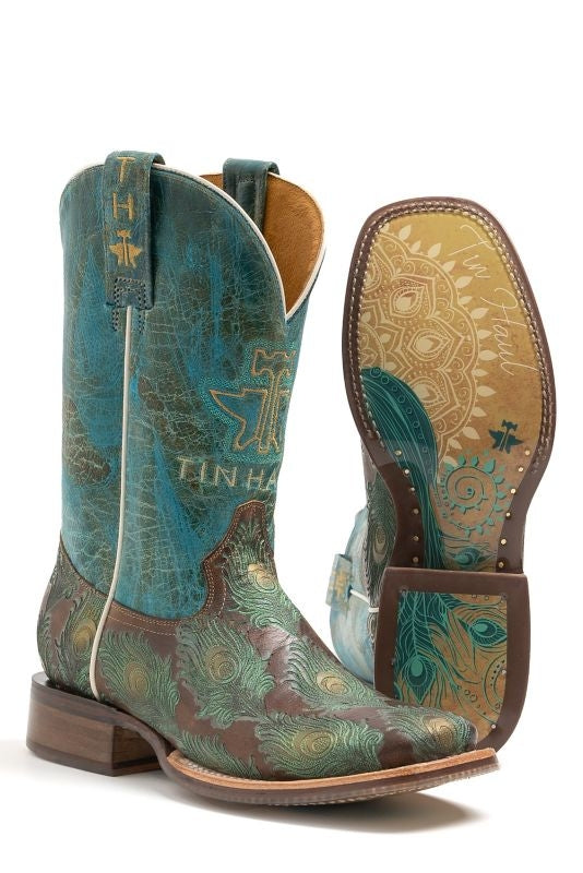 Tin Haul Ladies Feather Boots