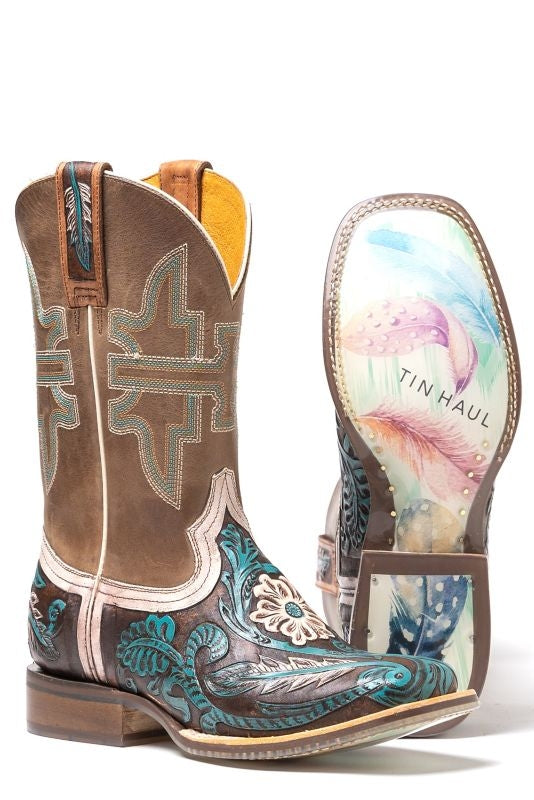 Tin Haul Ladies Lone Flower Boots