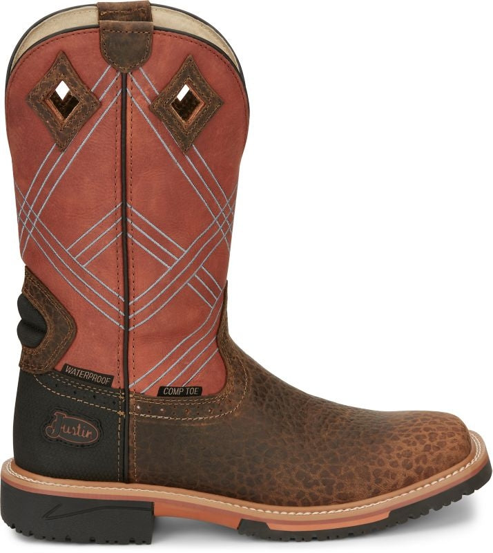 Justin Mens Dalhart Safety Toe Boots