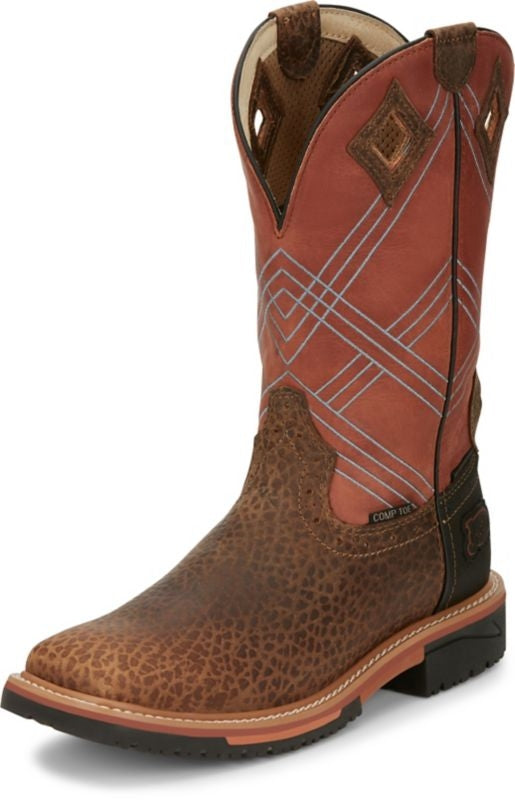 Justin Mens Dalhart Safety Toe Boots