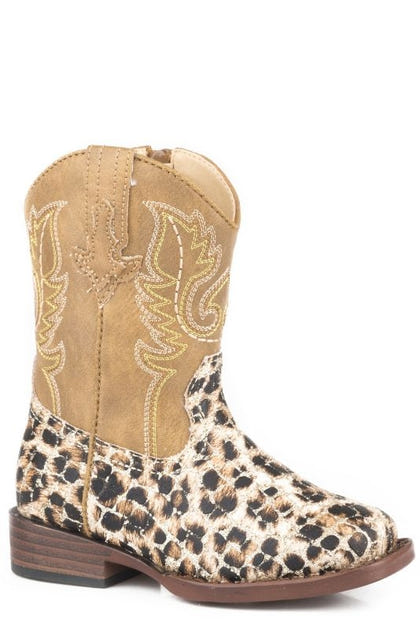 Roper Toddler Glitter Leopard Boots