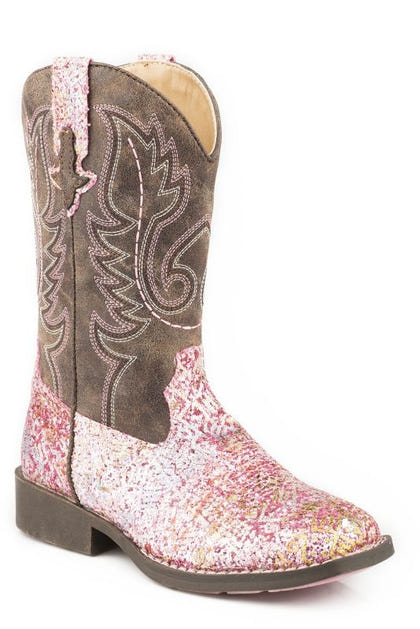 Roper Childs Glitter Aztec Boots