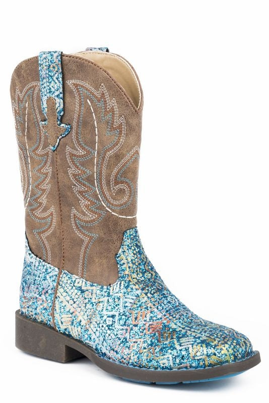Roper Childs Glitter Aztec Boots