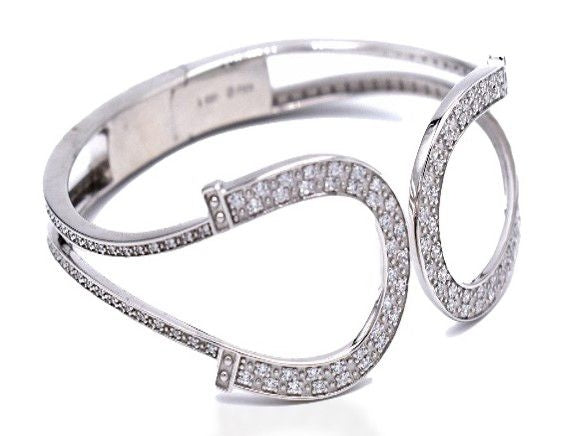 Kelly Herd Double Horseshoe Bangle Bracelet