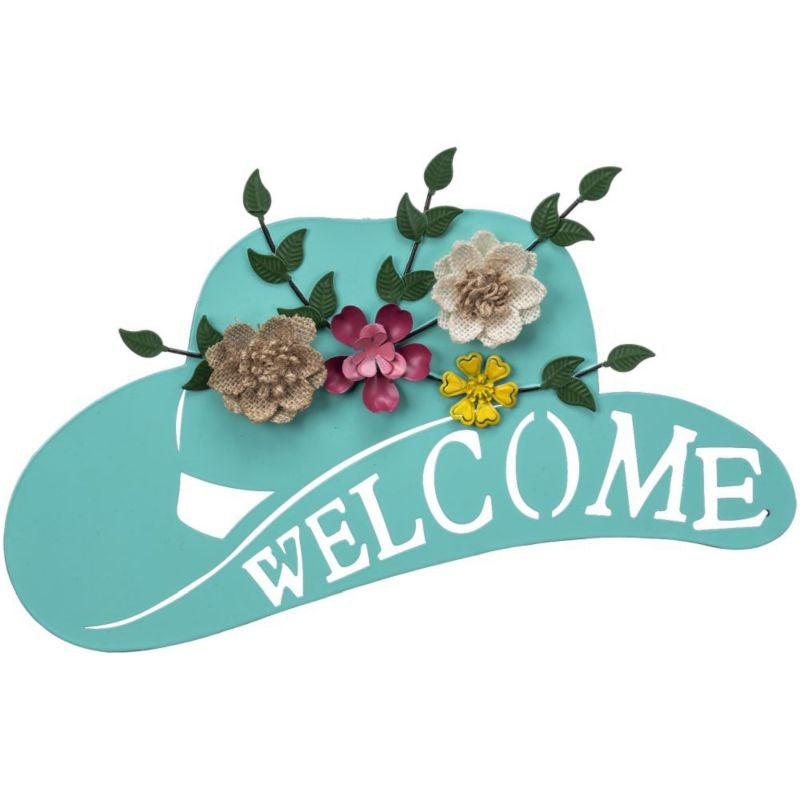 Welcome Cowboy Hat Sign