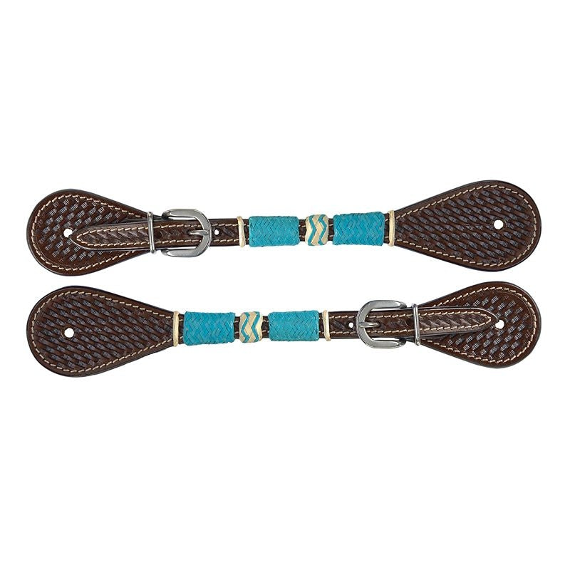 Circle Y Turquoise Roundup Ladies Spur Straps
