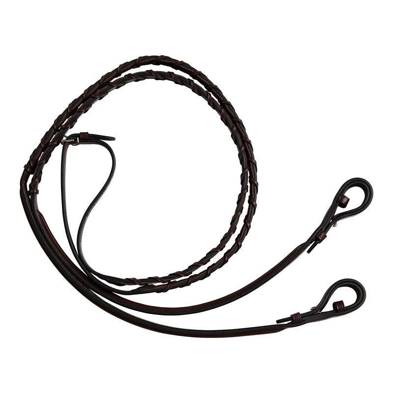 Huntley Fancy Stitch Rubber Laced Rein