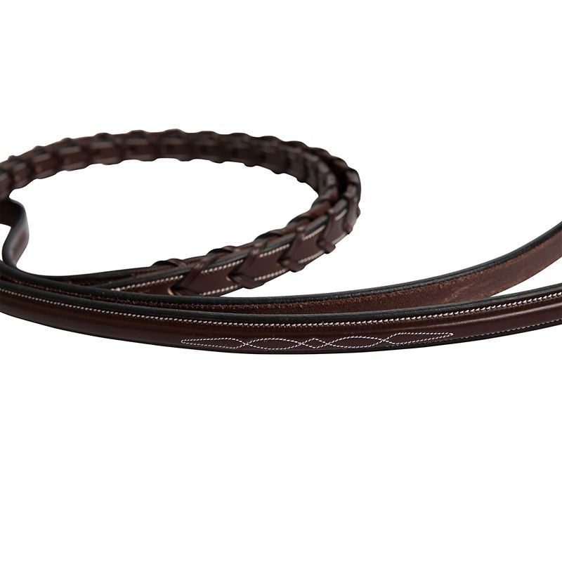 Huntley Fancy Stitch Rubber Laced Rein
