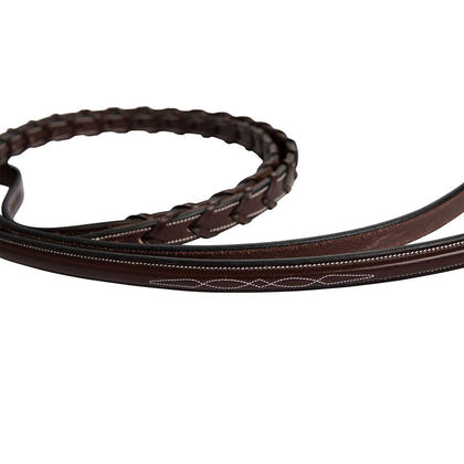 Huntley Fancy Stitch Rubber Laced Rein