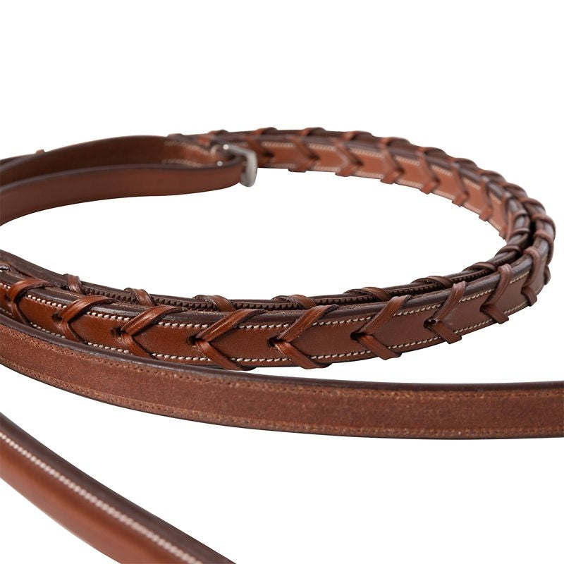 Huntley Fancy Stitch Rubber Laced Rein