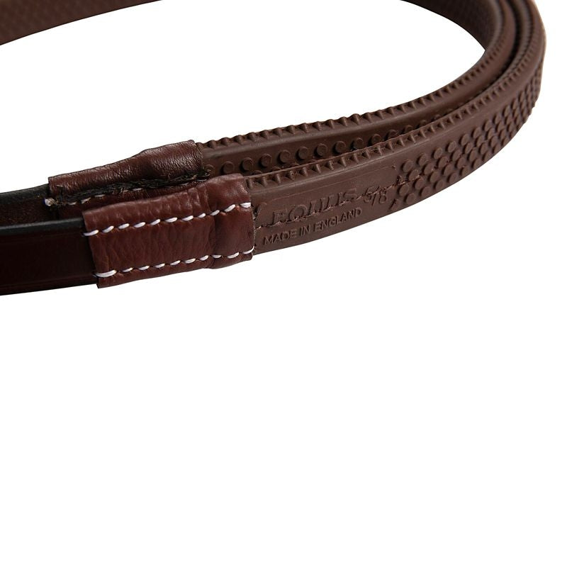 Huntley Fancy StitchRubber Reins 5/8"