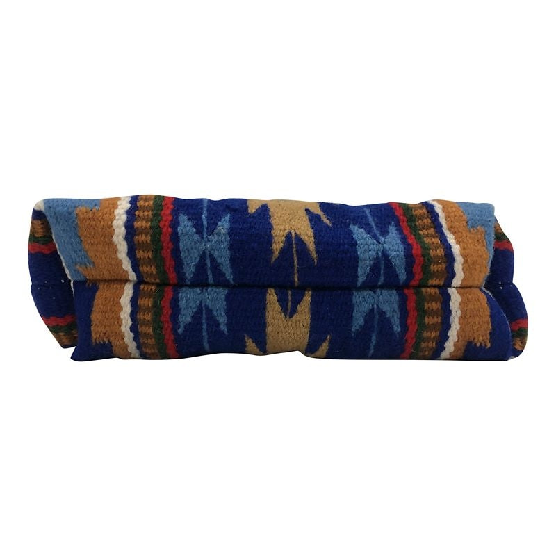 Huntley Navajo Western Aztec LG Zipper Purse Blue