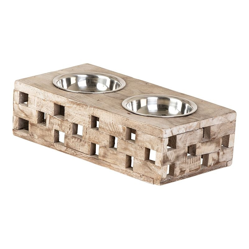 Huntley Berjen Raised Double Bowl Feeder
