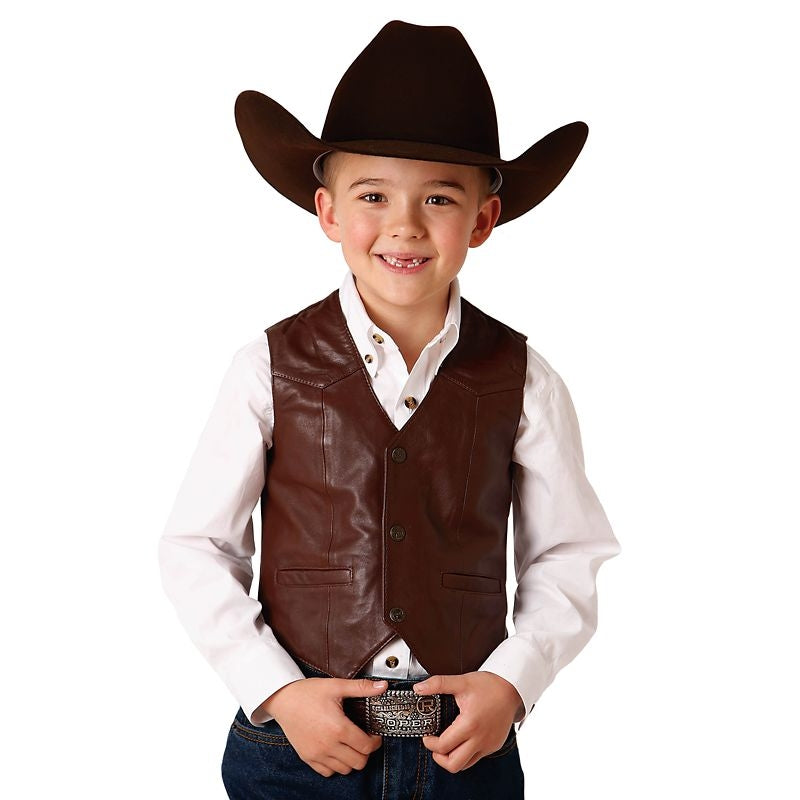 Roper Boys Leather Vest