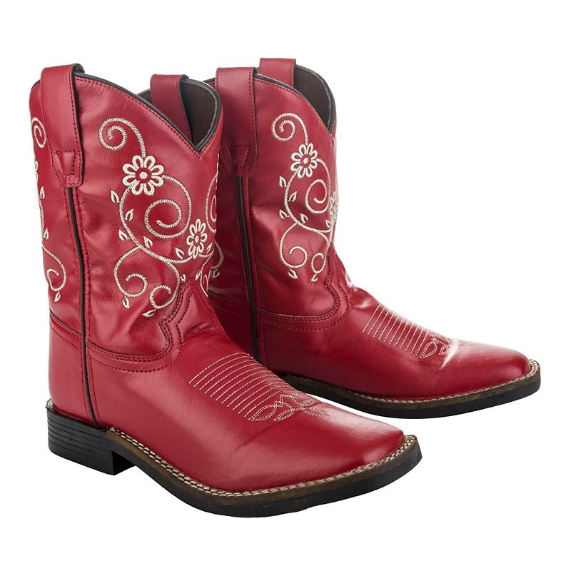 TuffRider Childs Floral Swirl Sq Toe Boots