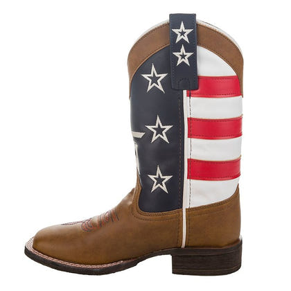 TuffRider Youth American Cowboy Boots Brown