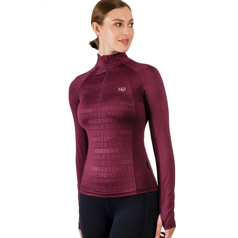 Horseware Ladies Aveen Half Zip Techicnical Long S