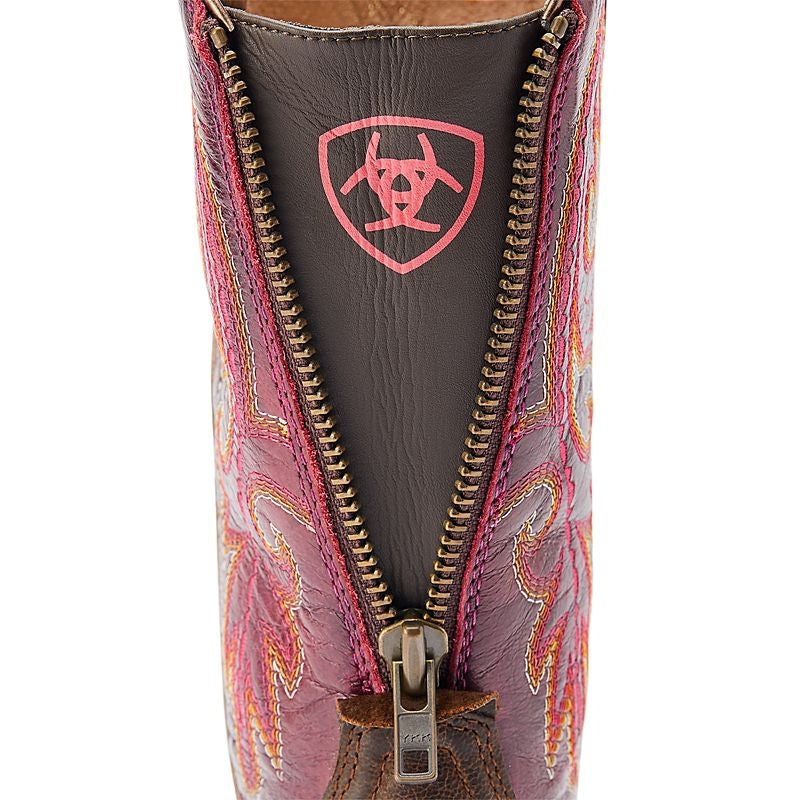 Ariat Ladies Back Zip Sq Toe Boots