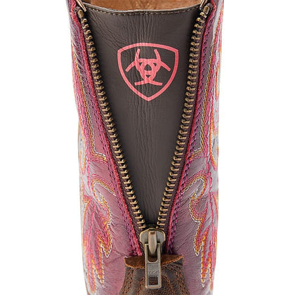 Ariat Ladies Back Zip Sq Toe Boots