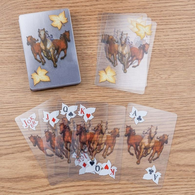 Tough1 Transparent Horse Playing Cards