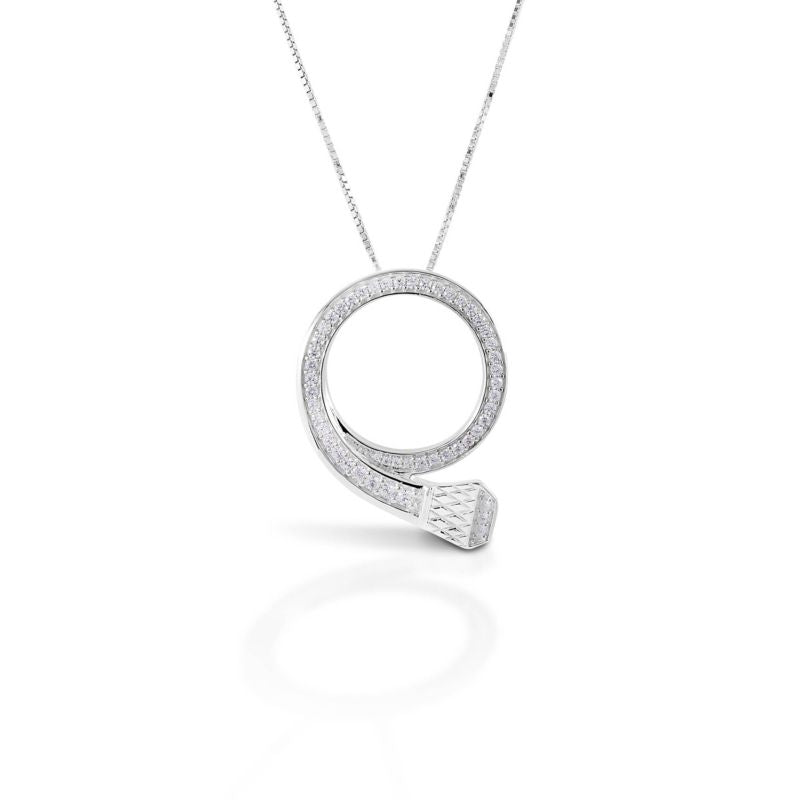 Kelly Herd Pave Circle Nail Pendant