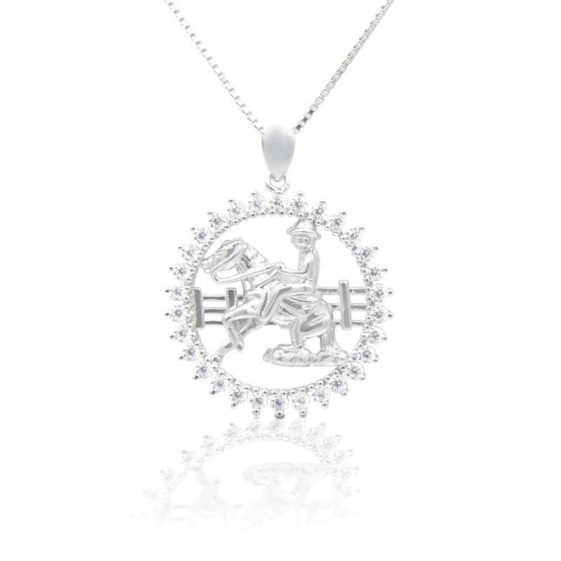 Kelly Herd Reiner In Circle Pendant