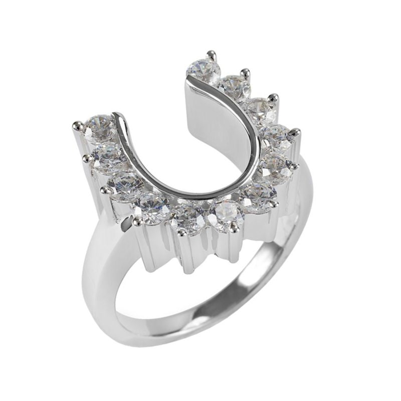 Kelly Herd Outside Set Horseshoe Ring