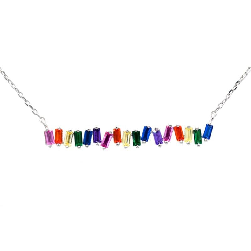 Kelly Herd Multi-Color Bar Necklace