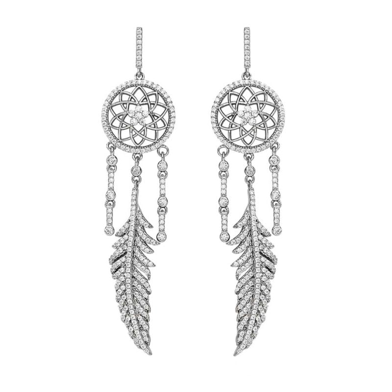 Kelly Herd Dream Catcher Dangle Earrings