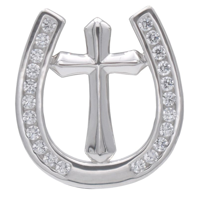 Kelly Herd Horseshoe Cross Tie Tack