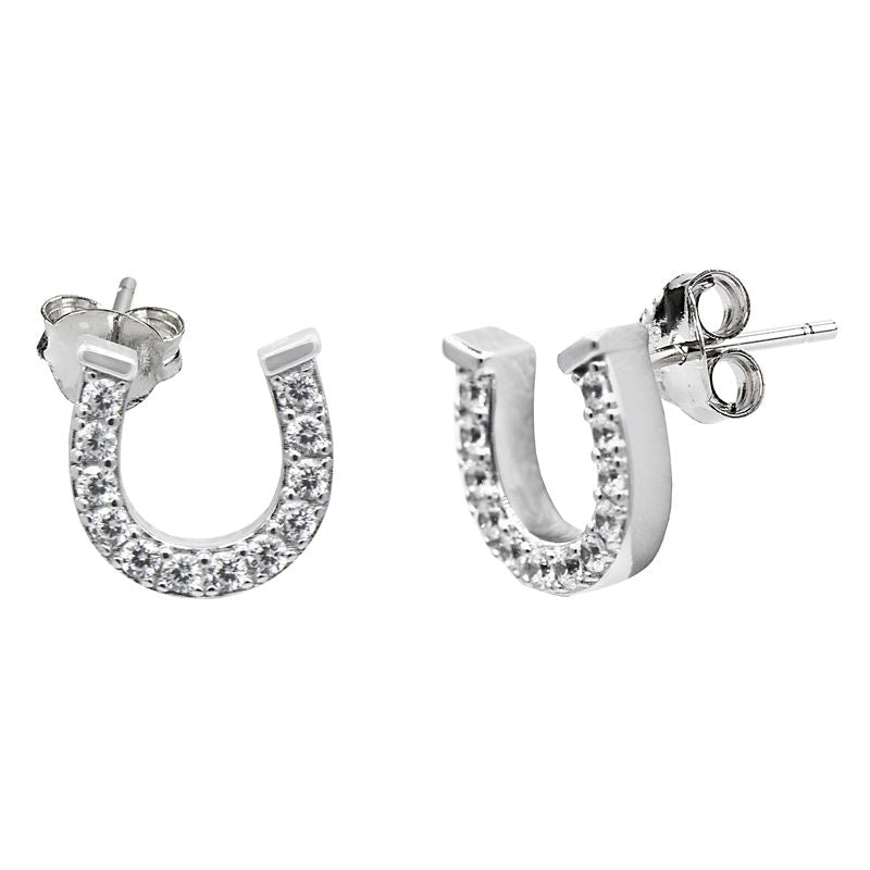 Kelly Herd Pave Horseshoe Earrings