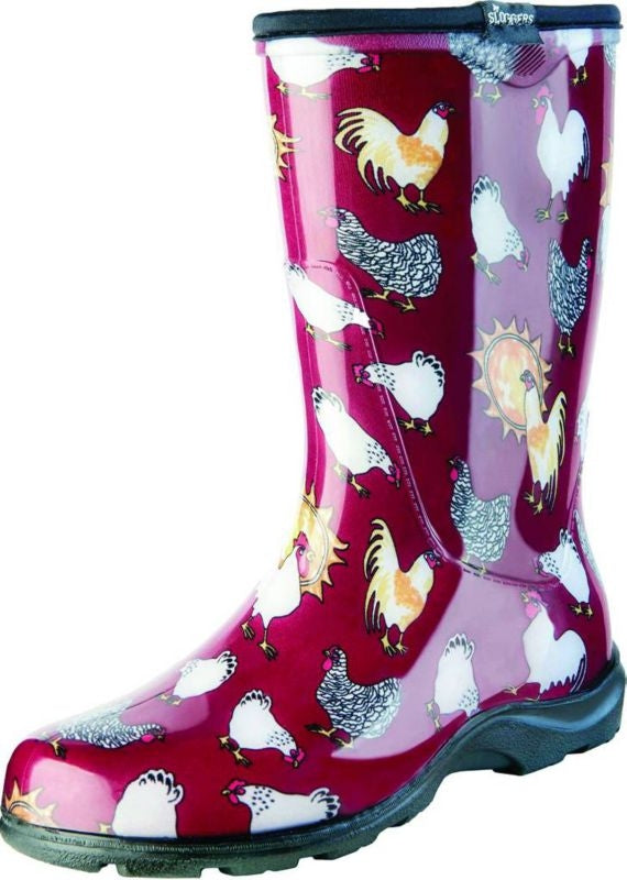 Sloggers Womens Waterproof Comfort Boots Red